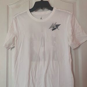 Worn White Air Jordan tee